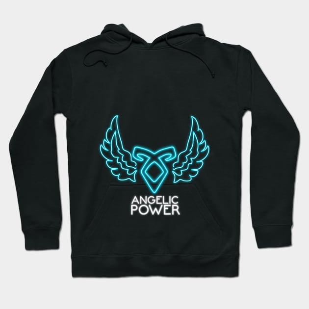 Angelic Power Rune Hoodie by Ddalyrincon